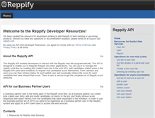 Tablet Screenshot of developer.reppify.com